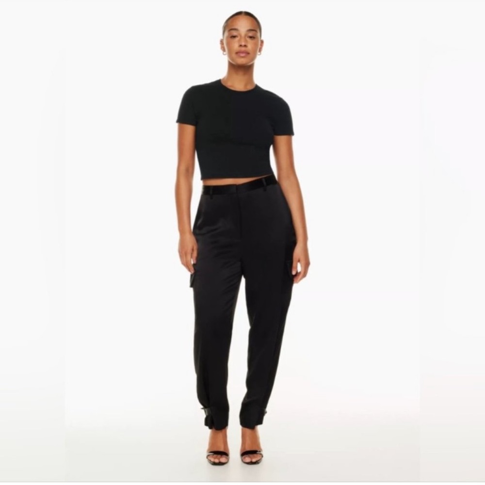 Aritzia Babaton Refined Cargo Pant Black